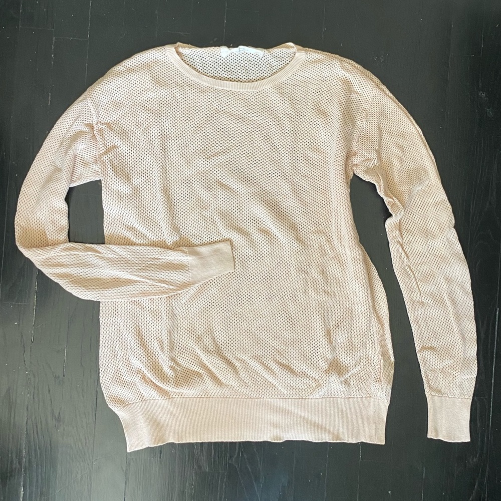Open knit sweater